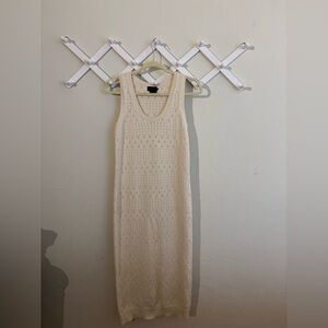 Hatch Ivory 100% Cotton Knit Sleeveless Dress